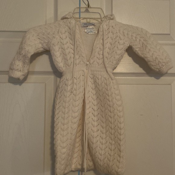 Vintage Mine Alone Baby Infant Sleeper Sack One Piece Hooded Zipper Front - Picture 2 of 7